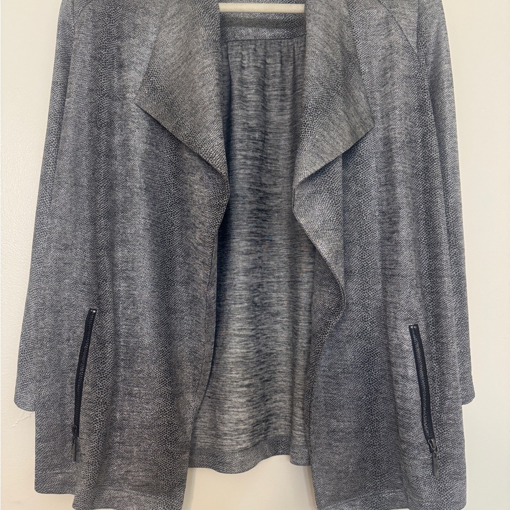 Kasper Textured Gray Cardigan